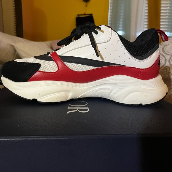 Dior b22 sneakers Red White and Black 100% authentic, comes with box!! - Picture 7 of 9
